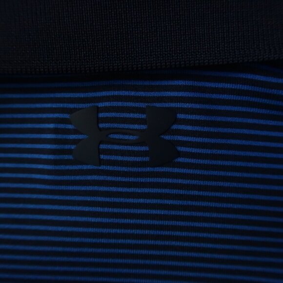 Under Armour Navy Striped Performance Polo (S) OMG! ⛳️ - Picture 5 of 10